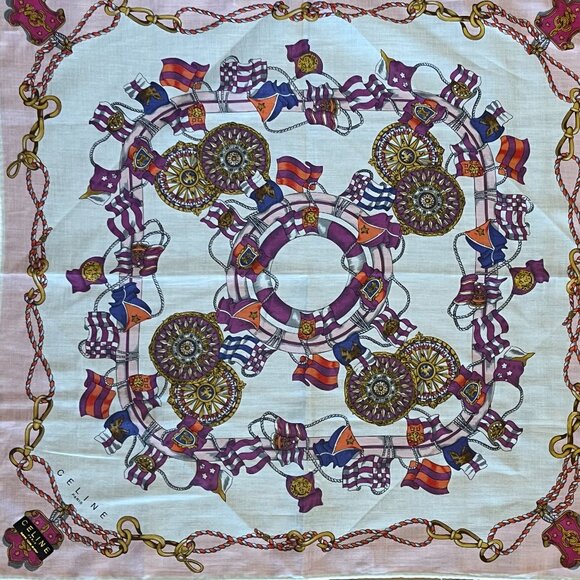 Celine Cotton Scarf / Handkerchief - Picture 2 of 3